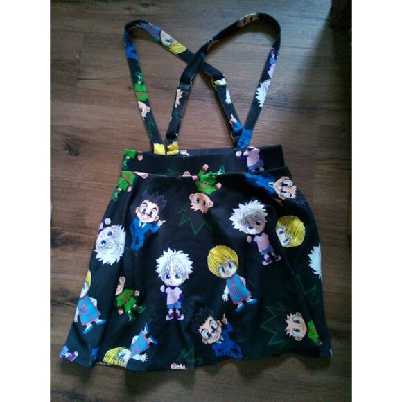 Hot Topic Hunter X Hunter Chibi Suspender Skirt Size Medium - Picture 1 of 8